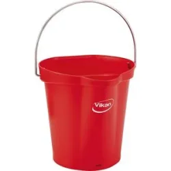 Eimer, lebensmittelecht, Volumen 6 l, VE 5 Stk, rot Vikan