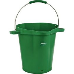 Eimer, lebensmittelecht, Volumen 20 l, VE 5 Stk, grün Vikan
