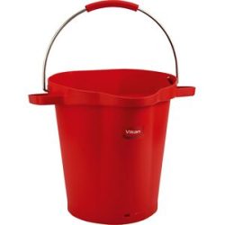 Eimer, lebensmittelecht, Volumen 20 l, VE 5 Stk, rot Vikan