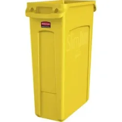 Abfalleimer SLIM JIM®, Volumen 87 l, mit Lüftungskanälen, gelb Rubbermaid