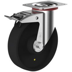ESD-Polypropylen-Rad, Rad-Ø x Breite 150 x 40 mm, Lenkrolle Wicke