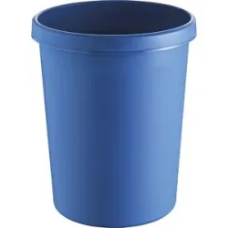 Papierkorb aus Polyethylen, Volumen 45 l, VE 2 Stk, blau helit