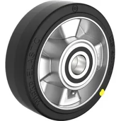 ESD-Rad, aus Elastikgummi, Rad-Ø x Breite 200 x 50 mm, Achs-Ø 20 mm Wicke