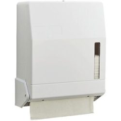 kaiserkraft Faltpapierspender, für 600 Tücher, abschließbar, HxBxT 320 x 285 x 130 mm