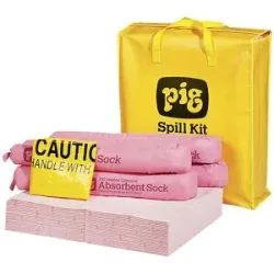 Notfall-Kit in Tragetasche, Ausführung Chemikalien, absorbiert 34,7 l PIG