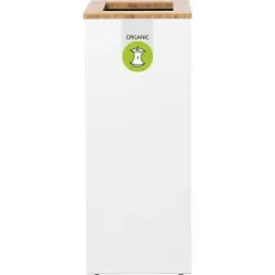 kaiserkraft Wertstoffsammler Lune Paxa, 65 l, weiß/grün