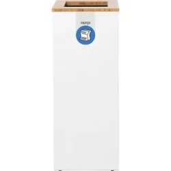 kaiserkraft Wertstoffsammler Lune Paxa, 65 l, weiß/blau