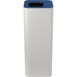 kaiserkraft Wertstoffsammler Pure, Volumen 60 l, weiß / gelb
