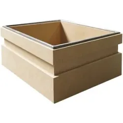 kaiserkraft Speicherfilter Leerrahmen für 3000.1/ 3000.2, MDF-Rahmen, LxBxH 410 x 410 x 240 mm