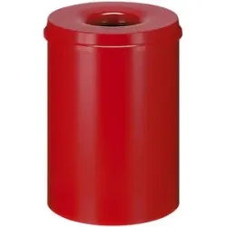 Abfallsammler 30 L, selbstlöschend, Korpus rot/Deckel rot