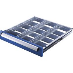 kaiserkraft Schubladeneinteilungsset, für Schrankbreite 900 mm, für Schubladenhöhe 150 mm