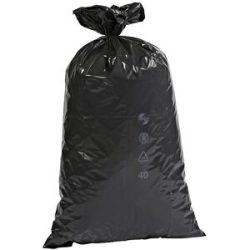 kaiserkraft Abfallsäcke, LDPE, 70 l, 60 µm, BxL 575 x 1000 mm, VE 250 Stk, schwarz