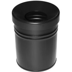 kaiserkraft Abfallbehälter, selbstlöschend, Volumen 24 l, HxØ 370 x 295 mm, schwarz