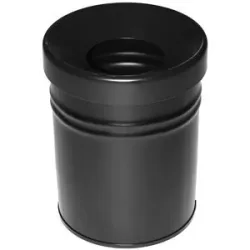 kaiserkraft Abfallbehälter, selbstlöschend, Volumen 16 l, HxØ 340 x 245 mm, schwarz