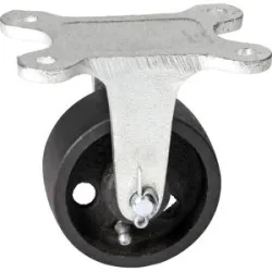 kaiserkraft Grauguss-Rad, Temperguss-Gehäuse, Rad-Ø x Breite 80 x 35 mm, Bockrolle mit Gleitlager