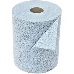 kaiserkraft Wischtuchrolle, BxL 320 mm x 190 m, heavy, blau