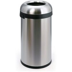 Offener Abfalleimer, Volumen 60 l, HxØ 760 x 400 mm, rund simplehuman