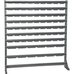 kaiserkraft Kleinteileregal, Breite 1020 mm, ohne Sichtlagerkästen, HxT 1110 x 235 mm
