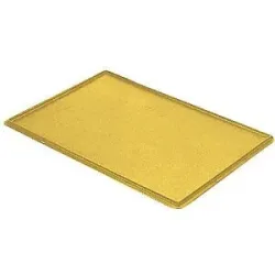 kaiserkraft Auflagedeckel für Stapelbehälter, VE 4 Stück, LxB 600 x 400 mm, gelb