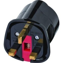 Adapterstecker für Großbritannien, Europäische Schutzkontaktsteckdose, auf UK-Steckersystem Brennenstuhl