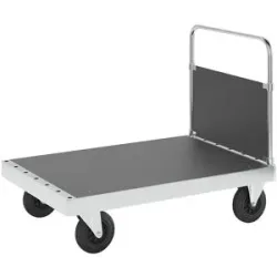 Verzinkter Plattformwagen JUMBO, mit 1 Stirnwand, Länge 1200 mm Kongamek