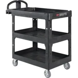 Schwerlast-Mehrzweckwagen BRUTE, mit ergonomischem Griff, 3 Ebenen, Tragfähigkeit 272 kg Rubbermaid