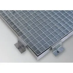 Randklemme für Stahl-Flachwanne, verzinkt, BxT 100 x 30 mm LaCont
