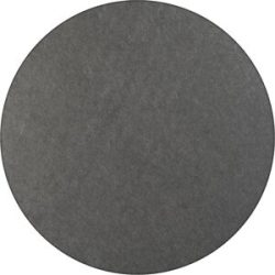 Akustik-Deckenplatte, PET-Filz, Ø 1200 mm, runde Form, dunkelgrau, ab 10 Stk eurokraft basic