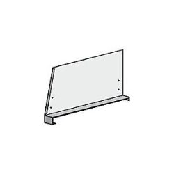 Fachteiler für System-Steckregal, mit Klemmfuß, Höhe 300 mm, für Bodentiefe 300 mm, lichtgrau RAL 7035 eurokraft pro