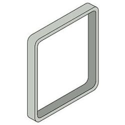kaiserkraft MAXI? Zierrahmen, VE 3 Stk, für Türschild, HxB 153 x 153 mm, hellgrau