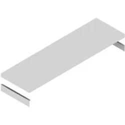 Fachboden, inkl. Auflagetraversen, verzinkt, BxT 1325 x 400 mm hofe