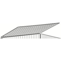 Deckel für Gitterwagen, HxBxT 35 x 445 x 425 mm, galvanisch verzinkt Kongamek