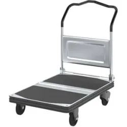 kaiserkraft Plattformwagen PREMIUM 300, klappbar, Tragfähigkeit 300 kg, Ladefläche LxB 900 x 600 mm, Schiebebügelhöhe 935 mm
