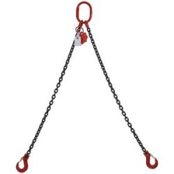 kaiserkraft Anschlagkette GK8, Tragfähigkeit 4250 kg, Kettenstärke 10 mm, Nutzlänge 1,5 m, 2-strängig, ab 2 Stk
