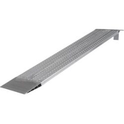 kaiserkraft Aluminium-Verladeschiene, Lauffläche gelocht, Tragfähigkeit 750 kg, Schienenbreite 400 mm