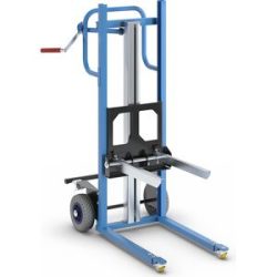 Hubkarre, mit verstellbarer Kastengabel, Hubbereich 110 - 970 mm eurokraft pro