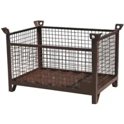 Gitterbox-Stapelbox, LxBxH 1000 x 800 x 750 mm, schokoladenbraun Eichinger