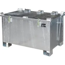Akku-Lagerbehälter für Lithium-Ionen-Batterien/-Akkus, Volumen 220 l, LxBxH 800 x 1200 x 750 mm, ab 2 Stk eurokraft pro