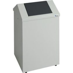 kaiserkraft Putzwollkasten, Volumen 45 l, lichtgrau/anthrazitgrau