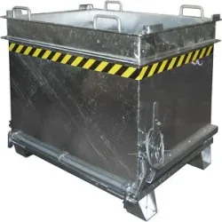Klappbodenbehälter BC, Volumen 1 m³, Traglast 2000 kg, feuerverzinkt eurokraft pro
