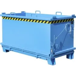 Klappbodenbehälter SB, Volumen 1,5 m³, Traglast 2000 kg, lichtblau eurokraft pro