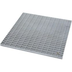 Gitterrost, für Auffangwanne für 200-l-Fässer, Edelstahl, LxBxH 800 x 800 x 465 mm eurokraft pro
