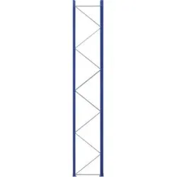 Palettenregal-Stützrahmen, vormontiert, enzianblau RAL 5010 / verzinkt, HxT 5250 x 900 mm eurokraft pro