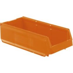 kaiserkraft Sichtlagerkasten aus Polypropylen, LxBxH 500 x 230 x 150 mm, VE 15 Stück, pastellgelb