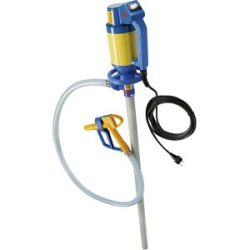 Elektrisches Fass-/Containerpumpen-Set, für aggressive Säuren und leichte Laugen, 93 l/min, 11 m Höhe Jessberger