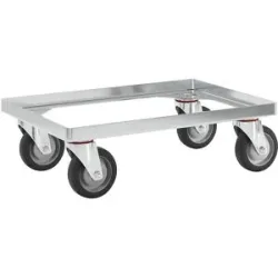 ESD-Fahrgestell, Ladeflächen-LxB 610 x 410 mm, ESD-Ausführung eurokraft pro