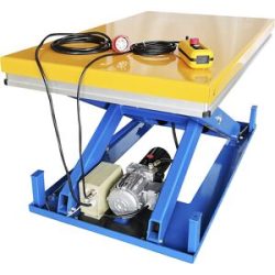 Hubtisch, Tragfähigkeit 2200 kg, Plattform LxB 1350 x 1000 mm, ab 5 Stk eurokraft basic