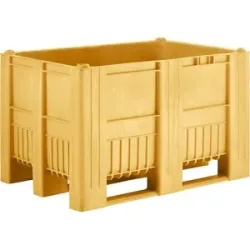 kaiserkraft Palettenbox, Volumen 470 l, gelb