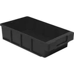 kaiserkraft ESD-Kleinteilebox, aus Polypropylen, LxBxH 300 x 186 x 83 mm, VE 8 Stk
