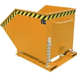 Späne-Kippmulde, Volumen 600 Liter, gelborange eurokraft pro